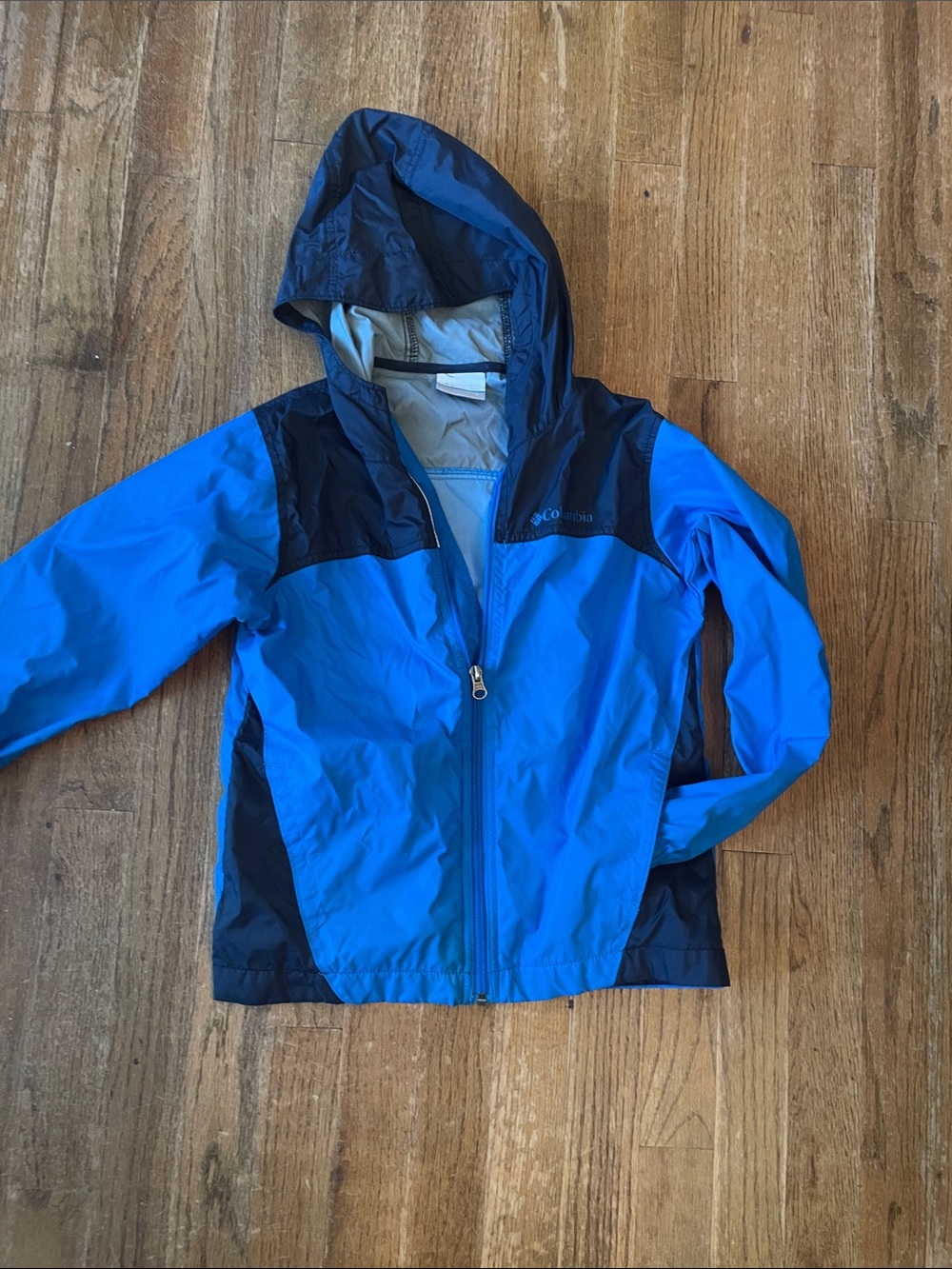 Columbia size small Kids Lightweight Blue Nylon Jacket